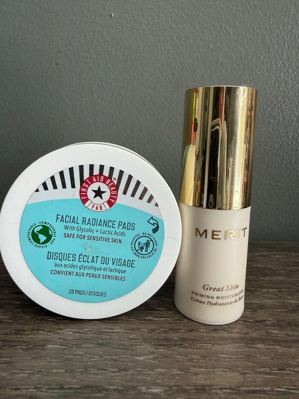 MERIT &First Aid Beauty Skincare|Moisturizer + Radiance Pads